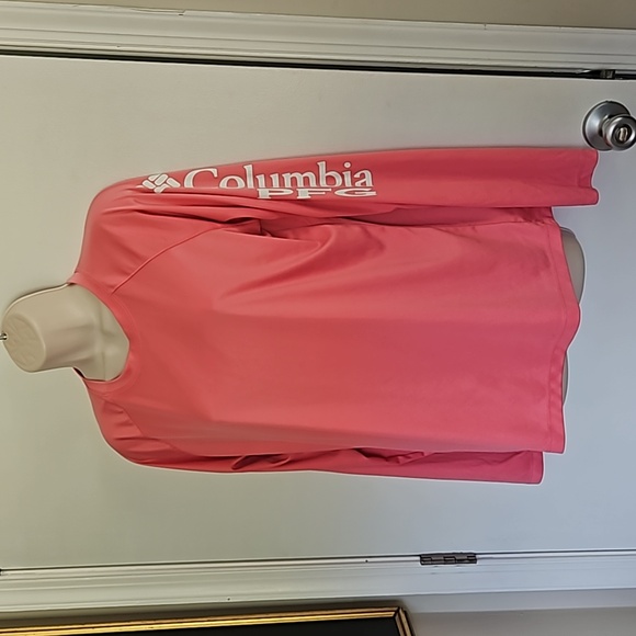 Columbia PFG Omni Shade Sun Protection Shirt Size XL Pink - Picture 1 of 11
